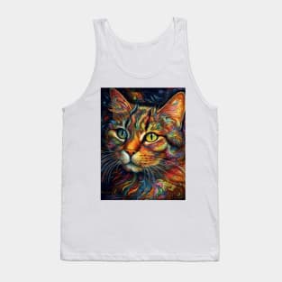 Close-up of a cat's head. Tank Top